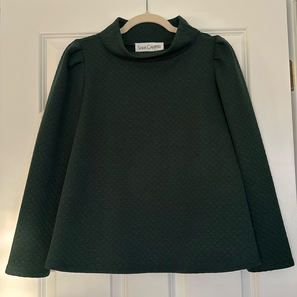NWOT Sara Campbell Mock Neck Blouse